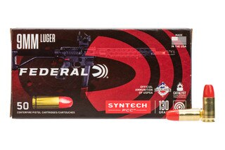 Federal Syntech Pistol Caliber Carbine 9MM Luger - 130GR - Box of 50